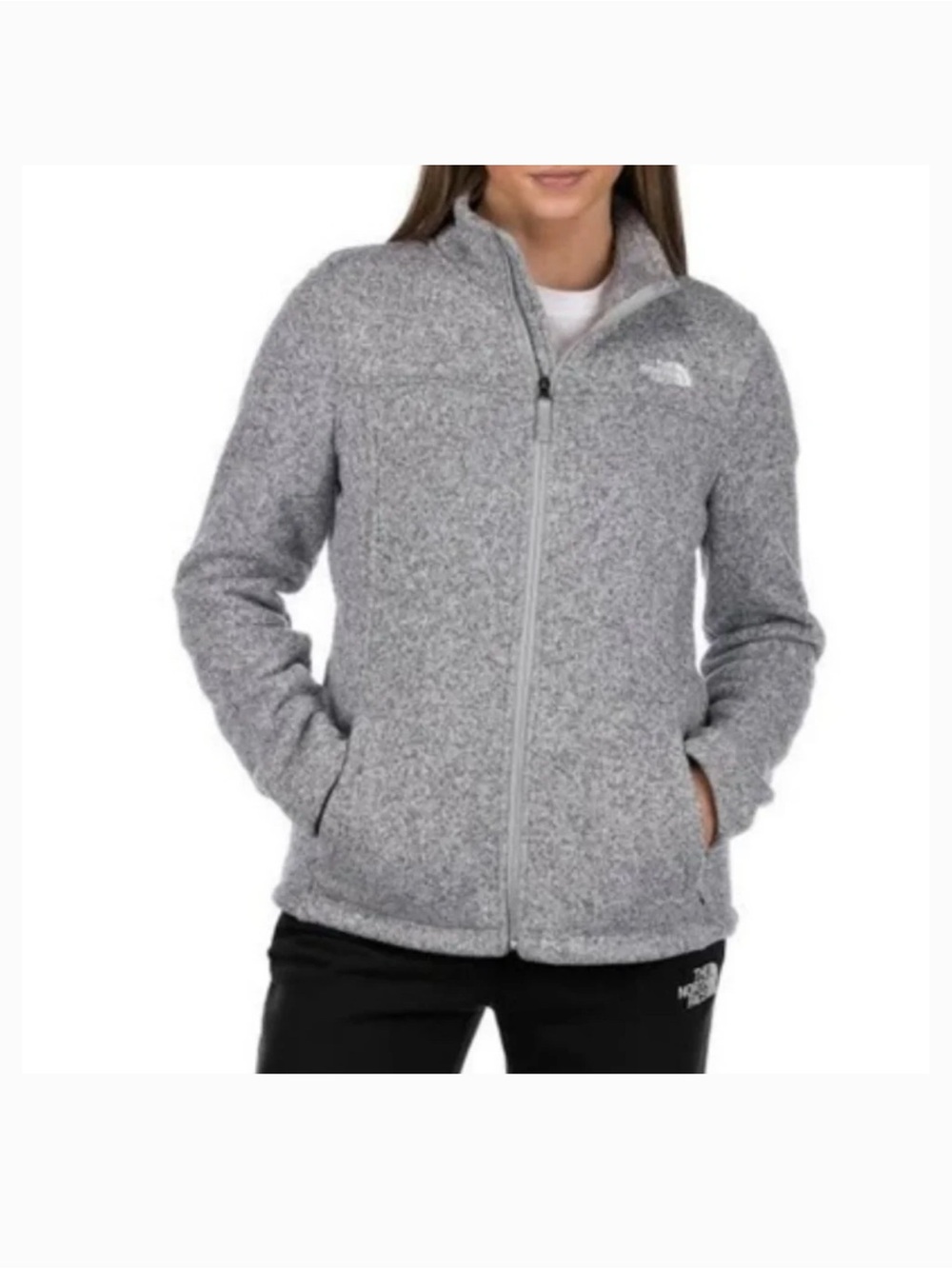 The North Face Women's Light Gray Fleece Jacket